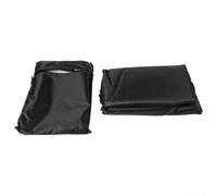 Crabop Housse de Barbecue en Tissu Oxford 420D Imperméable et Résistante aux UV avec Cordons Élastiques pour Protection Extérieure Contre la Pluie et Le Vent Taille Moyenne (132x66x110cm)
