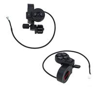 Crabop Interrupteur pour klaxon et clignotant pour Ninebot pour scooter ZT3 Pro, bouton de commande noir pour une meilleure visibilité et sécurité