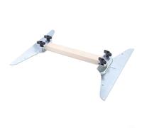 Crabop Jauge de marche d'escalier en acier zingué avec verrouillage à angle réglable pour des coupes précises sur les marches, étagères, cloisons sèches, 30,5 cm, argenté