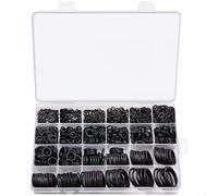 Crabop Kit de 950 joints toriques en nitrile et fluorosilicone, 20 tailles courantes pour automobile, plomberie et réparation industrielle (990 pièces)