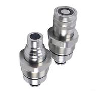 Crabop Kit de coupleur à face plate AT406474 AT406475 pour Bobcat 319E 323E 325G 329E 331G, raccords rapides hydrauliques anti-usure en acier pour chargeuse excavatrice systèmes haute pression