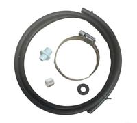 Crabop Kit de montage de selle avec collier de serrage et écrou pour chlorinateur Hayward CL200 CL220 CLX220GA - Assemblage de raccordement de tubes blancs pour entretien de purification de l'eau de