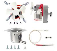 Crabop Kit de Remplacement pour Grille pour traeger : Moteur, Ventilateur, Pot de Feu et Allumeur. Ensemble Complet pour Réparation et Maintenance de Barbecue à Pellets