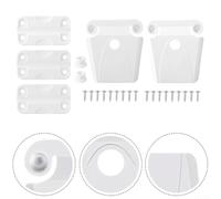 Crabop Kit de Réparation Glacière: 2 Verrous 3 Charnières pour Igloo 50-165 Qt, Plastique pour robuste &, Remplacement pour facile pour Camping