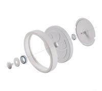 Crabop Kit de roue d'aspirateur de piscine de rechange avec roulements et protection contre le sable pour nettoyeurs Polaris 280 480, assemblage de pneus ABS pour un retrait fluide des débris