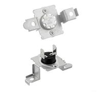 Crabop Kit de thermistance et thermostat pour sèche-linge LG KENMORE, lot de 3 pièces de rechange AGM30045804 6931EL3003C, acier inoxydable ABS pour réparation de linge