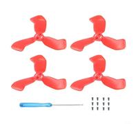 Crabop Lames d'hélice colorées pour DJI NEO 2, matériau PC avec protection des ailes, design compact de 4,9 cm pour un rangement sûr et une meilleure performance de vol (rouge)