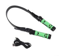 Crabop Lampe LED Rechargeable pour Barbecue, 2 Têtes Magnétiques Détachables, Bras Flexibles 120°, Éclairage Mains Libres USB pour Cuisson Extérieure et Camping la Nuit