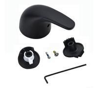 Crabop Levier de douche en acier pour série 2300 Finition noire | Convient aux valves de la série 2300, construction en acier, contrôle précis de la température, design noir élégant