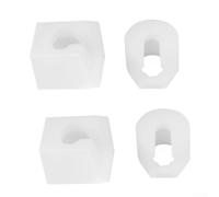 Crabop Lot de 2 écrous de rechange pour SodaStream pour Crystal 1.0 2.0 - Kit de fixation fileté en plastique pour éviter les fuites de gaz sur le raccord de tuyau de machine à eau pétillante blanc (4