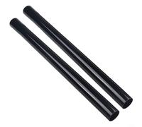 Crabop Lot de 2 rallonges de tube d'aspirateur de 45 cm, tuyau en plastique pour interface de 32 mm, faciles à mettre et à enlever pour les zones difficiles à atteindre et les plafonds, noir