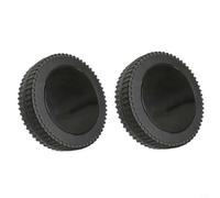 Crabop Lot de 2 roulettes robustes de 15,2 cm pour barbecues multifonctionnels - Douille en plastique robuste pour pieds de barbecue à gaz - Résistantes à la chaleur 152 mm de diamètre extérieur (noir