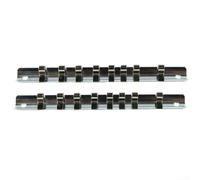 Crabop Lot de 2 supports muraux à 8 clips en acier (2 pièces 1-4)