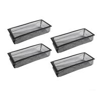Crabop Lot de 4 pièges de ventilation de 10,2 x 25,4 cm avec grillage métallique pour écran de protection contre les parasites (10,2 x 25,4 cm)