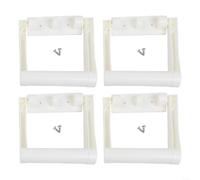 Crabop Lot de 4 poignées de rechange pour glacière Igloo de 25 à 72 litres en plastique blanc - Kit de support pour refroidisseur tout-terrain à roulettes (66 (2 trous))