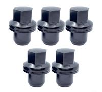 Crabop Lot de 5 écrous de roue en acier au carbone M14 x 1,5 22 mm pour Range Rover Sport Discovery 3 4 L322 Noir