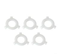 Crabop Lot de 5 réducteurs d'abat-jour E27 vers E14, adaptateur en plastique blanc pour ampoule et abat-jour sans outil dans les lampes de table