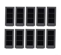 Crabop Lot de 6 filtres de rechange ECOVACS pour X5, OMNI et X5 Pro, kit HEPA en maille noire pour aspirateur robot, capture la poussière et les squames d'animaux pour le nettoyage de la maison (10