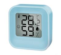 Crabop Mini thermomètre hygromètre numérique avec écran LCD, haute précision pour intérieur et cuisine, bleu