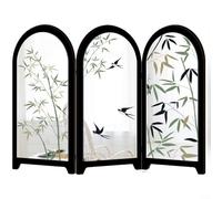 Crabop Miroir décoratif créatif en acrylique pliable de style chinois, 23 x 33 cm, affichage 3D pour maison, table, étagère, arrangement de bureau (E)