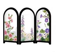 Crabop Miroir pliable en acrylique de style chinois créatif, 23 x 33 cm, décoration 3D pour maison, table, étagère, rangement de bureau (B)