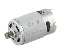 Crabop Moteur RS550 21 V CC avec boîte de vitesses à deux vitesses, unité de couple élevé 12 dents pour réparation de perceuse électrique et tournevis, 400-19500 tr/min