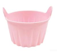 Crabop Moule à gâteau en silicone anti-adhésif 7,5 x 6,5 cm | silicone, ne convient pas pour la surface, s'adapte à la friteuse à air, facile à nettoyer, taille 7,5 x 6,5 x 5,5 cm