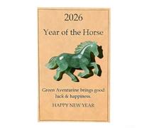 Crabop Pendentif pour cheval en Résine 3D pour Année du pour cheval, pour charme de Poche Porte-Bonheur 5 cm Violet Vert, pour idéal pour Fêtes et Décoration(green)