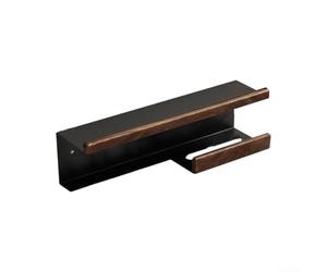 Crabop Porte-Brosse Électrique Design Drainant Porte-Brosse Électrique | pour bois noble alu mat, fixation adhésive pour forte, trous dans les murs, pour idéal locataires