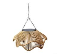 Crabop pour lanterne Tressée 36cm LED Chaude pour suspension pour(double-layer petals)