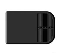 Crabop pour Tapis Silicone Machine à Café 60x40cm Anti-dérapant pour(black) | Silicone souple, base feutre anti-rayures, pour bord 1.3cm, pour idéal comptoir, pour facile à déplacer