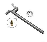 Crabop Rallonge Robinet Cuisine 25cm Cœur Laiton Durables(25CM) | Acier inoxydable 304, résistant , durée de vie longue, finition argentée, usage quotidien cuisine
