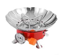 Crabop Réchaud Camping pour gaz 12x15cm Anti-Vent Réchaud Camping pour