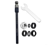 Crabop Remorque de vélo à essieu traversant 160-178 mm M12 x 1,0 Attelage réglable, pour Thule pour Qeridoo Croozer avec n alliage d'aluminium stable