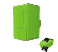 Crabop Sac de rangement de protection pour console Xbox Series X résistant à l'eau et à la poussière avec poches latérales - Design suspendu 15,5 x 30 cm Vert