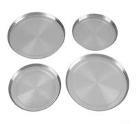 Crabop Set 4 Couvercles pour gaz 21x21cm Protection Foyer Set 4 Couvercles | Acier inoxydable 410, épaisseur 0.35mm, anti-, pour facile à nettoyer, durée de vie longue