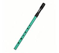 Crabop Sifflet irlandais en étain avec D, flûte à 6 trous accordée avec précision avec ton doux, corps en alliage d'aluminium pour débutants et amateurs de musique folklorique (vert D)