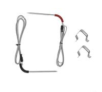 Crabop Sonde de Température pour à Double Aiguille en Acier Inoxydable, Grills à pour gaz et Pellets pour weber Smokefire, pour accessoire de Cuisson Précis pour Barbecue Extérieur