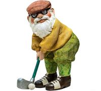 Crabop Statuette de nain de jardin en résine : 12 cm - Décoration de pelouse pour jardin, patio et décoration extérieure