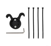 Crabop Support de selle de vélo compatible avec le feu arrière GARMIN Varia RVR315 RTL510 515 500, base de tige de selle ABS pour caméra arrière ou lumière, noir