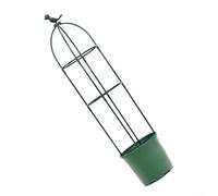 Crabop Support d'obélisque de jardin pour plantes grimpantes, treillis en métal pour roses et vignes - Cadre en acier inoxydable pour décoration de jardin d'extérieur - Grande cage pour plantes 198 cm