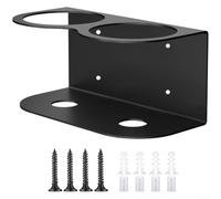 Crabop Support Mural pour Bouteilles Spray en Acier Q235, Organisateur de Garage pour robuste avec, Rangement Gain de Place 11x11x10cm pour Atelier et Jardin(A)