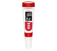 Crabop Testeur de pH numérique 5 en 1 avec guidage vocal pour la qualité de l'eau et du sel de piscine, étanche pour aquariums et hydroponies