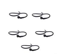 Crabop Tube Peep Sight 1,9 cm Trou Auto-alignant Caoutchouc Silicone Arc Corde Peep pour Arc Composé Chasse Cible Accessoire Noir 30 cm (5 Pièces)