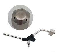 Crabop Tuyau Vapeur Acier Inoxydable Compatible EC685 ECP35 | Acier inoxydable pour durable, résistance à la rouille, compatible EC680, installation pour facile, finition argent