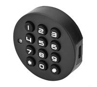 Crabop Verrou d'armoire intelligent avec mot de passe et clé USB, serrure de tiroir électronique de 50 mm pour dossier de bureau, salle de sport, sauna - Noir