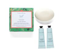 Crabtree & Evelyn | Lait de chèvre - Moisture Essentials Coffret cadeau Trio | Savon 184,3 g et 2 x 0,9 Thérapie des mains