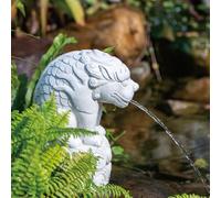 Cracheur de Fontaine de Jardin, fontaines de Piscine pour piscines Hors Sol, décoration de Jardin d'eau et d'étang, Statue Rétro，pour Embellir Et Espaces Extérieurs(White)