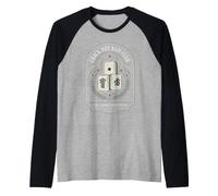 Crack Dot Bam Club Motif Rétro Joueur de Mah-Jong Manche Raglan