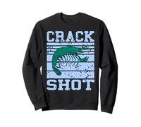 Crack Shot Jeu De Mots Crevette Humour Marin Sweatshirt